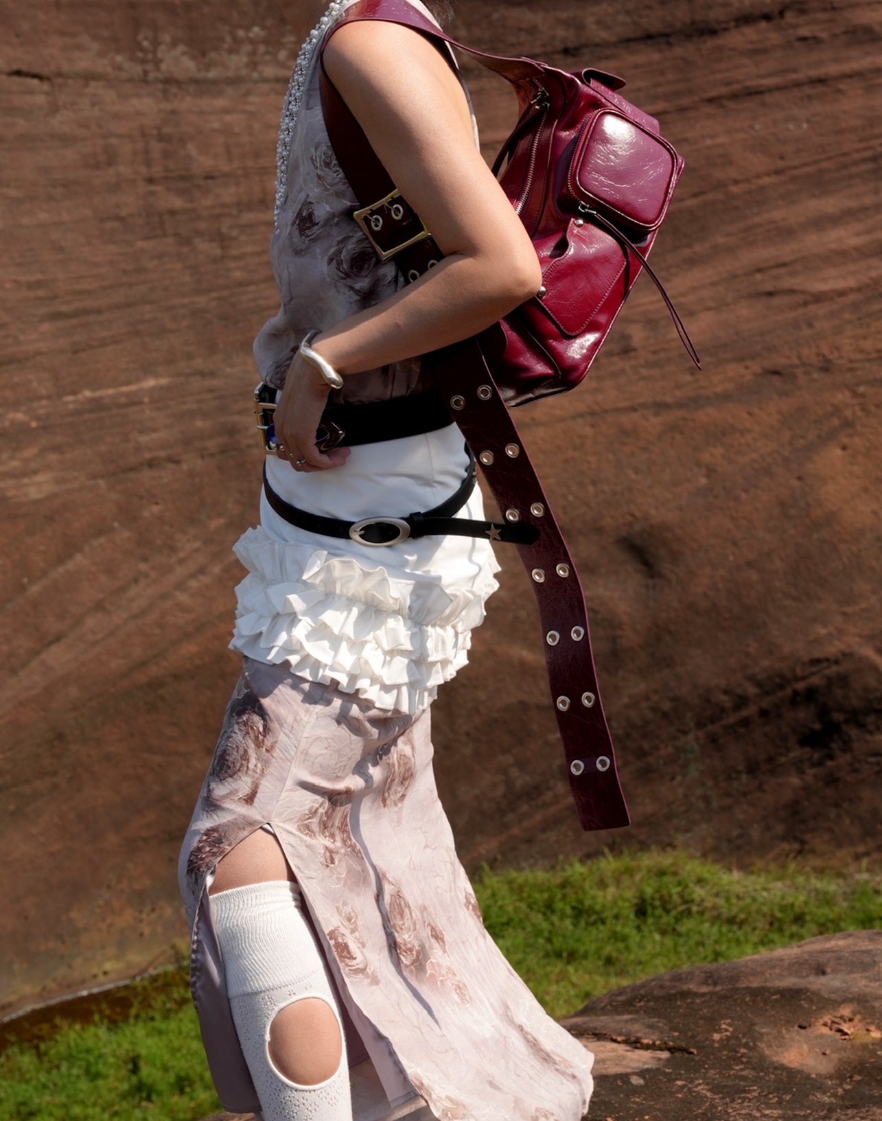 IUBALLET New Armpit Genuine Leather One Shoulder Crossbody Bag - GRIN.