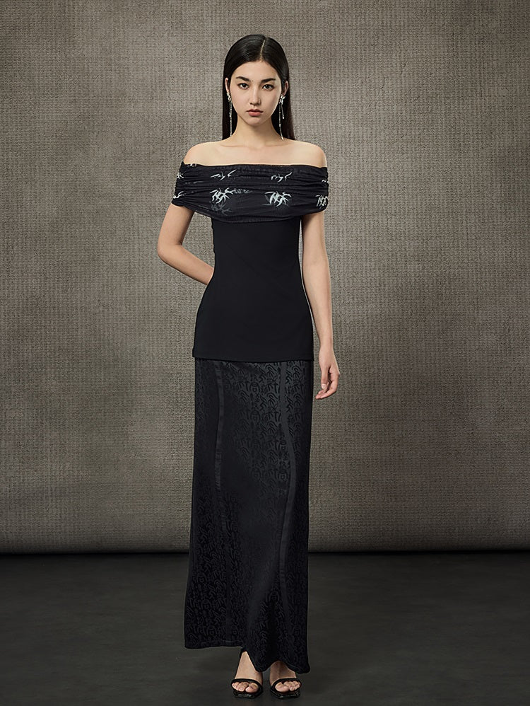 HECO Summer Sleeveless Ruched Bardot Top - LEARN.