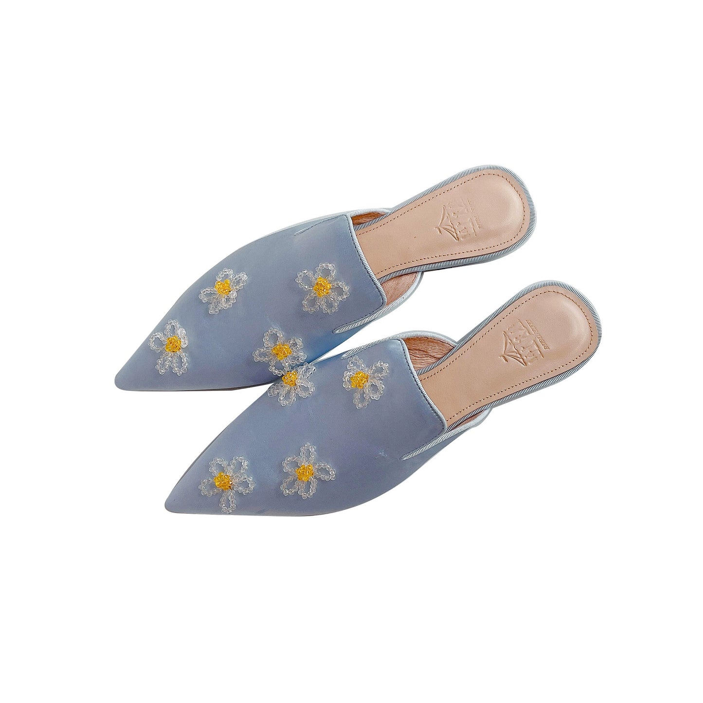 B-FEI daisy flat pointed mules-ANKO.