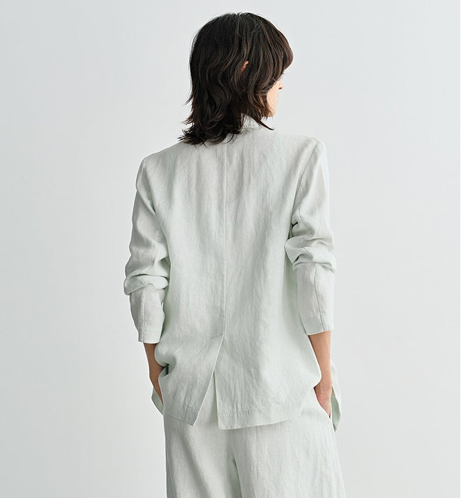 COMME MOI Lv Yan designer summer high-tech linen suit - GRACE.