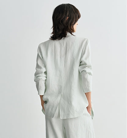 COMME MOI Lv Yan designer summer high-tech linen suit - GRACE.