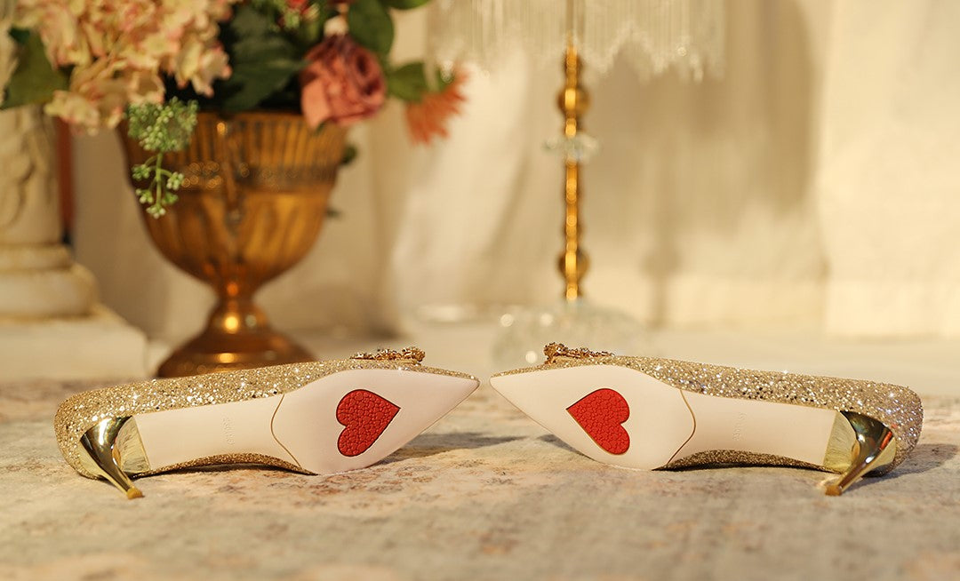 PJJUU white satin high heel shoes  - LOKI.