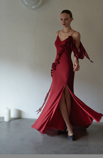 GOUDIN light sleeveless birthday party dress-DRA.