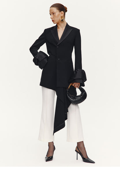 ATELIER MISS LU   Fall/Winter Stitched Bud Sleeve Dress Jacket - BREAK