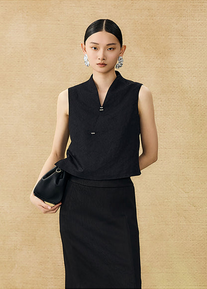 HECO Chinese Style Shoulder Sleeveless Top - GRACE.