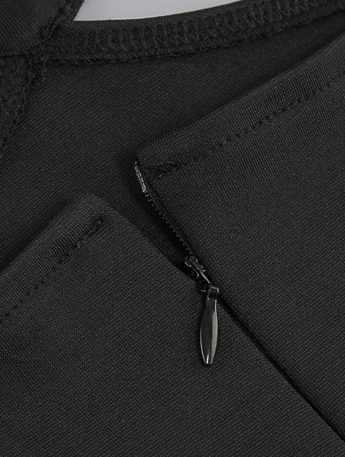 DOLLY Luxury Black Feather Tube Top Waist Baring Slim Fit Long Cocktail Dress-JAJA