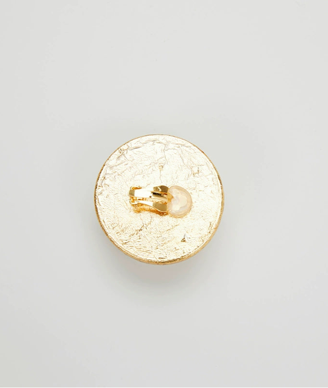 ZHUCHONGYUN Autumn Oriental Foil Gold Bead Earrings-RIMA