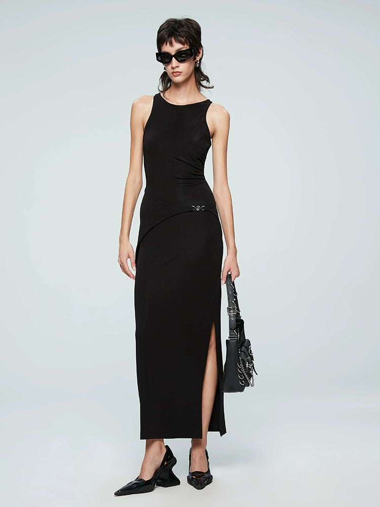 ANNAKIKI Deconstructed Four-pointed Star Split Dress Shoulder Jacket-WEEWKIE