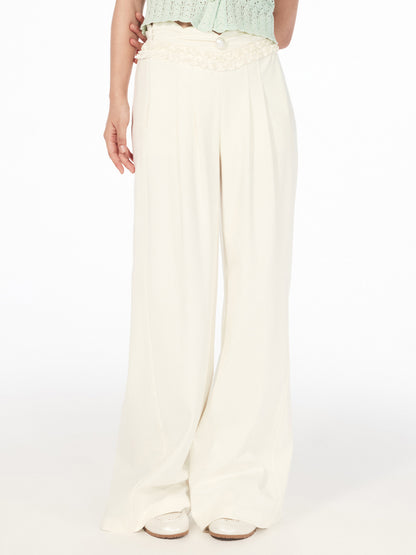 FAME Rococo Embroidered Lacey Pants- ANTHONY