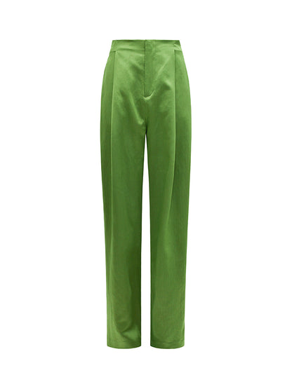 M essential Mackay designer green raffia embroidered jacket pant set - jan.