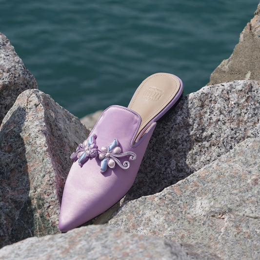 B-FEI Chinese flat mules Retro women's shoes-NOPU.