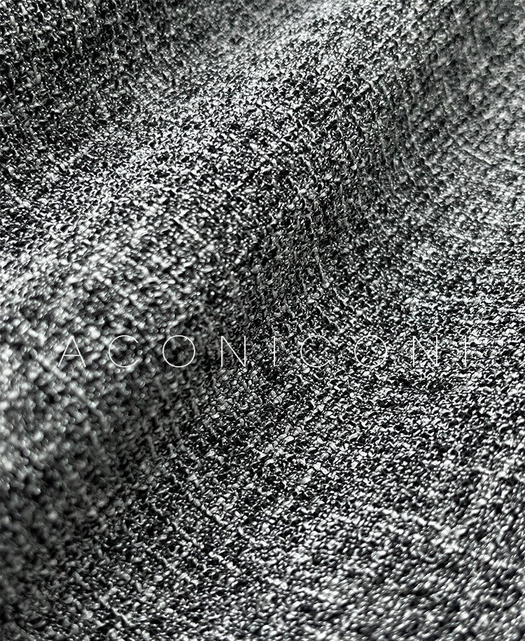 Aconiconi High End Gray V-Neck Sleeveless Hound Sooth Cocktail Dress- Kawashima Girl