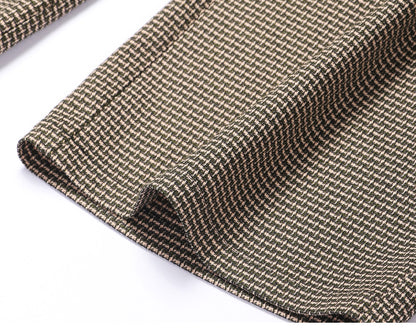 WANGXO | V-Neck Waist Ruffle Swing Sleeveless Vest Suit-ZORA.