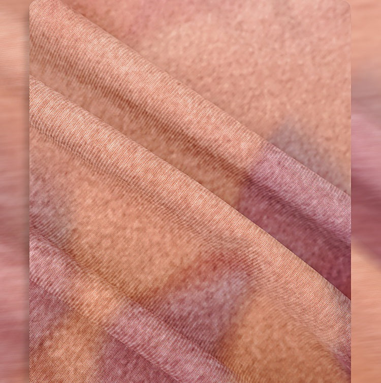 HECO Chinese gradient floral flowing temperament skirt - SWAED.