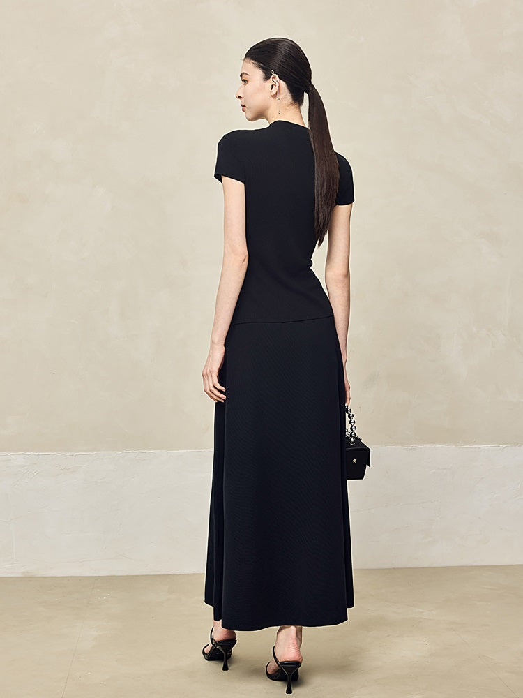 HECO Pit Strip Half-high Neck Short Sleeve T-Shirt - FLY.