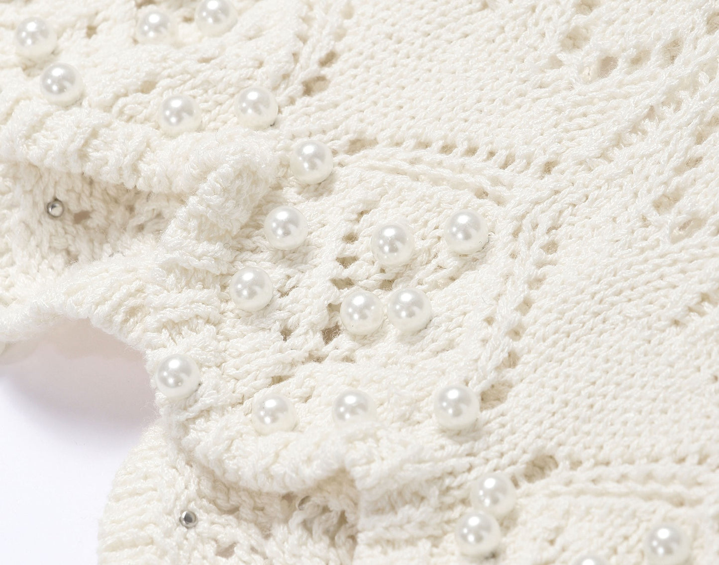 WANGXO | Handmade Beading Flared Sleeve Top & Fishtail Skirt Set -RAWLING.