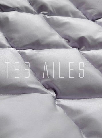 LE VENT&TES AILES Luxury High Cover Pressure Down Long Winter Jacket Coat -SZA