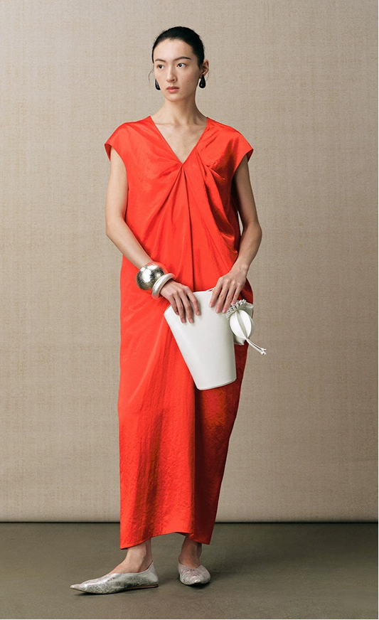 ZHUCHONGYUN large silhouette temperament long dress--MEI.