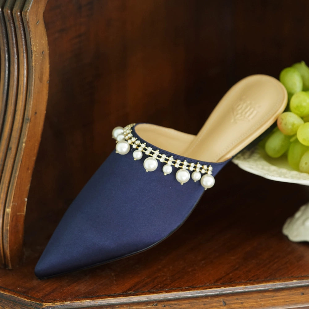 B-FEI women's handmade rhinestone pointed toe flat shoes-ELDON.