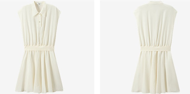 COMME MOI  women's lapel cover sleeve mulberry silk dress - DAVID.