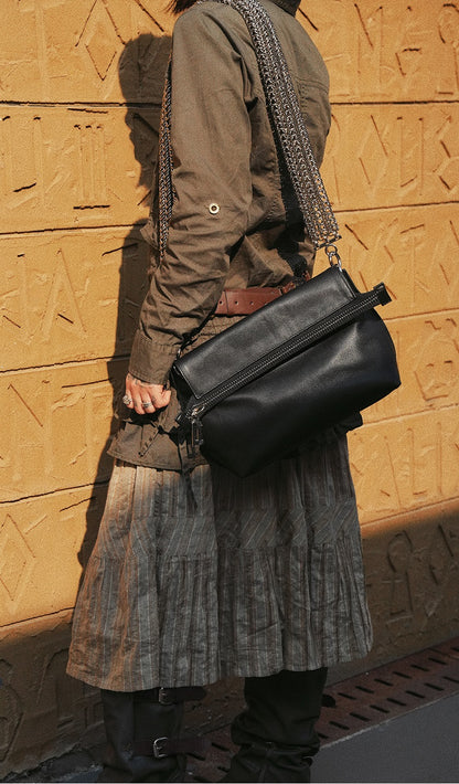 IUBALLET Versatile Black Leather  Bag - PART.