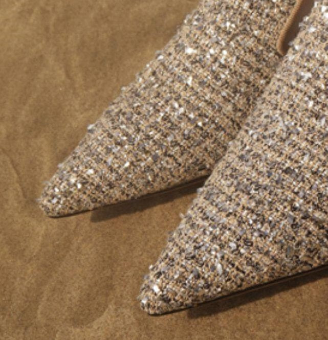 B-FEI pointed toe women's half slippers-CUBE.