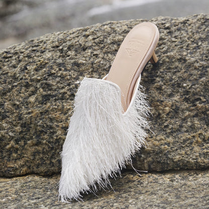 B-FEI pointed toe heel spring and summer slippers-JOEY.