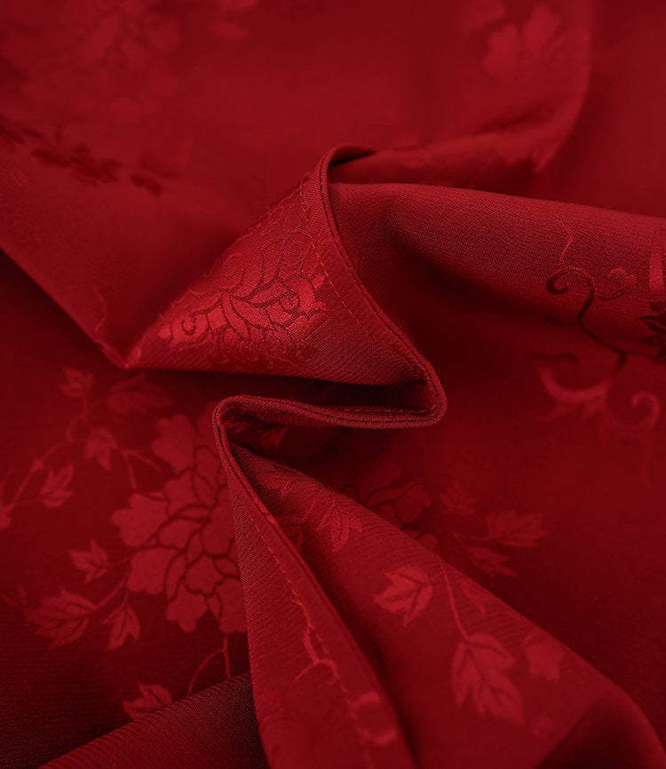 HECO Chinese acetate jacquard women's cool flesh covering elegant skirt - DATE.