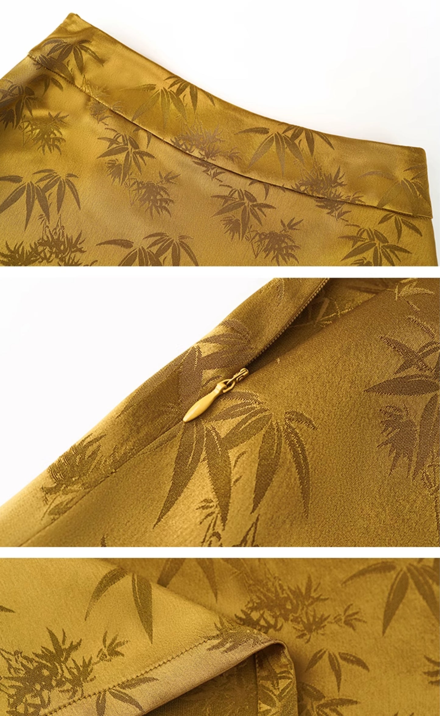 HECO Chinese style acetate rich bamboo skirt - DEED.