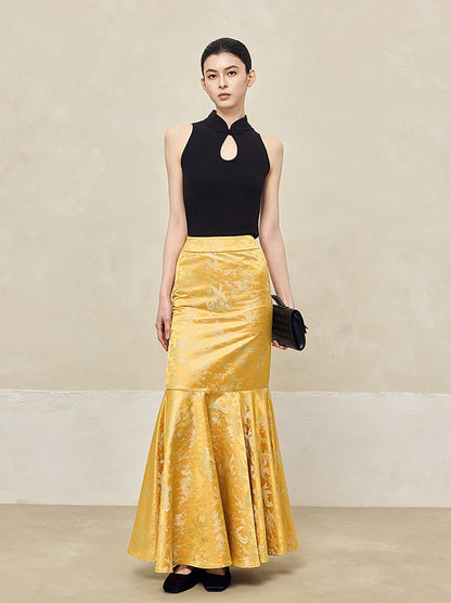 HECO Disc Buckle Knitted Sleeveless Top- ANGLES.