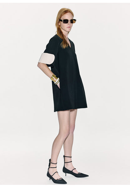 ATELIER MISS LU Cascading Disc Panel A-line Dress - GUIDE