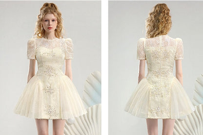 CHECOCRE Stubble French temperament girly heavy industry lace.