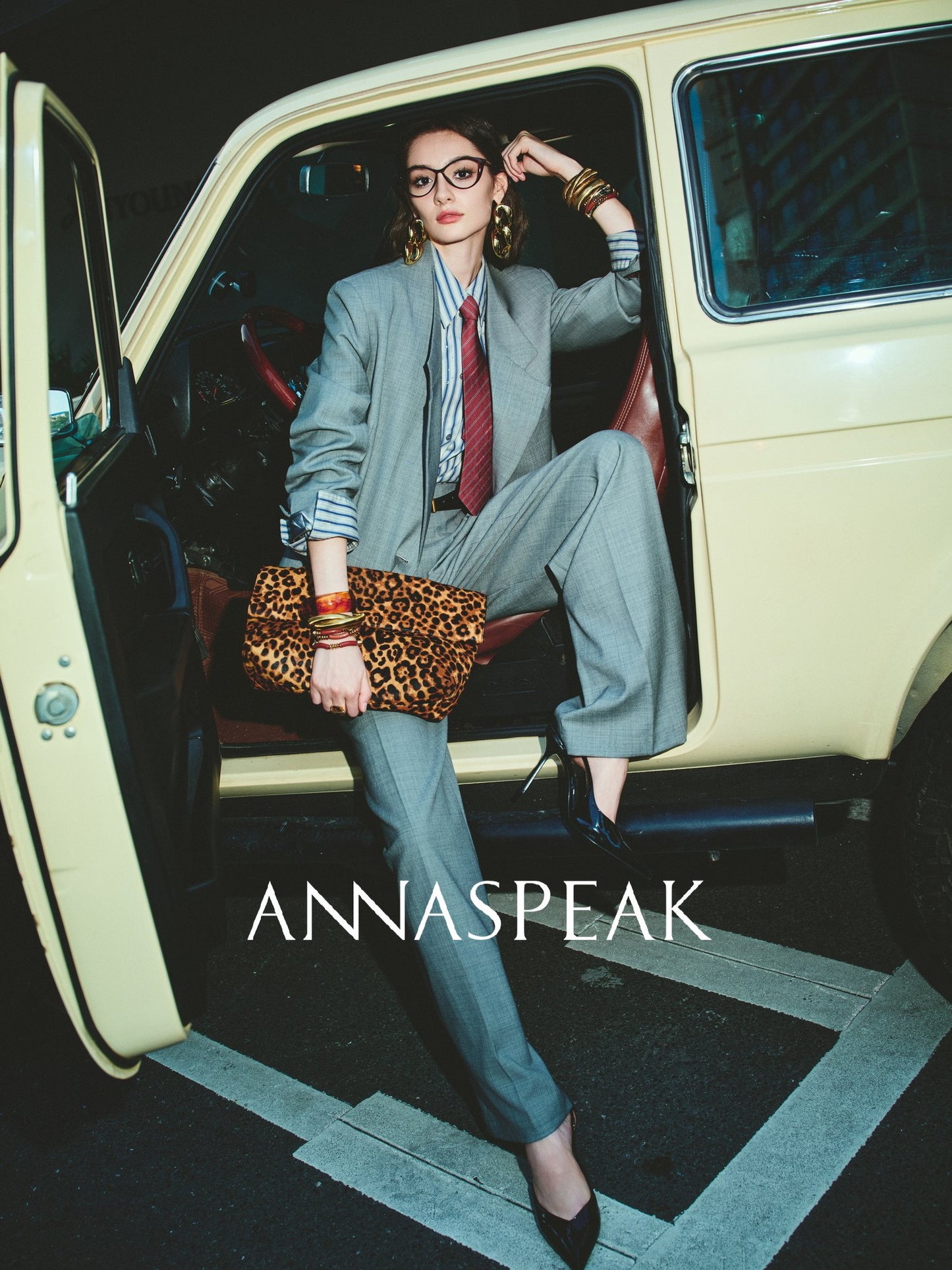 ANNASPEAK  Red wool trousers and wide-leg pants-LATAN.