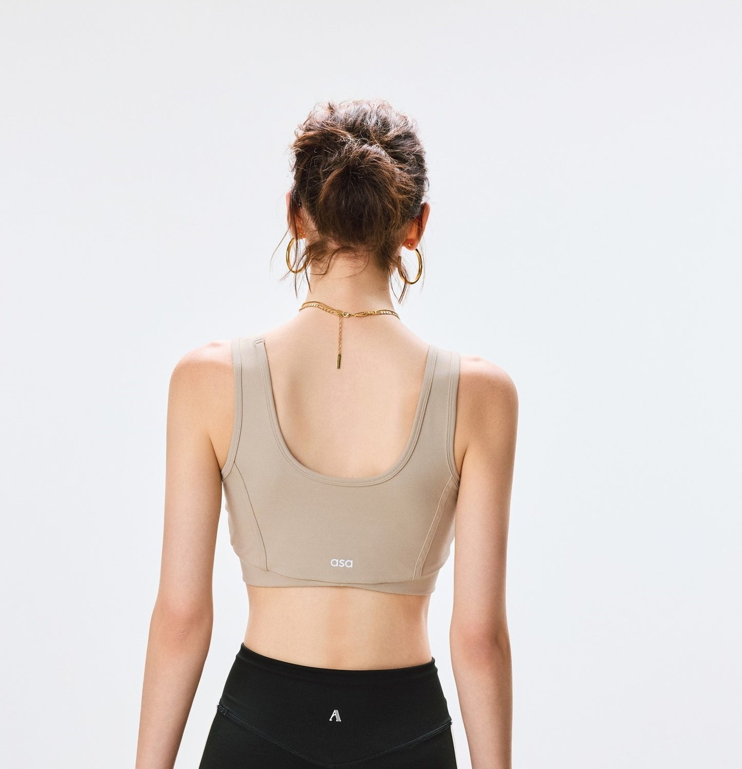 ANNASPEAK  Chest pad nude sports vest -AINA.