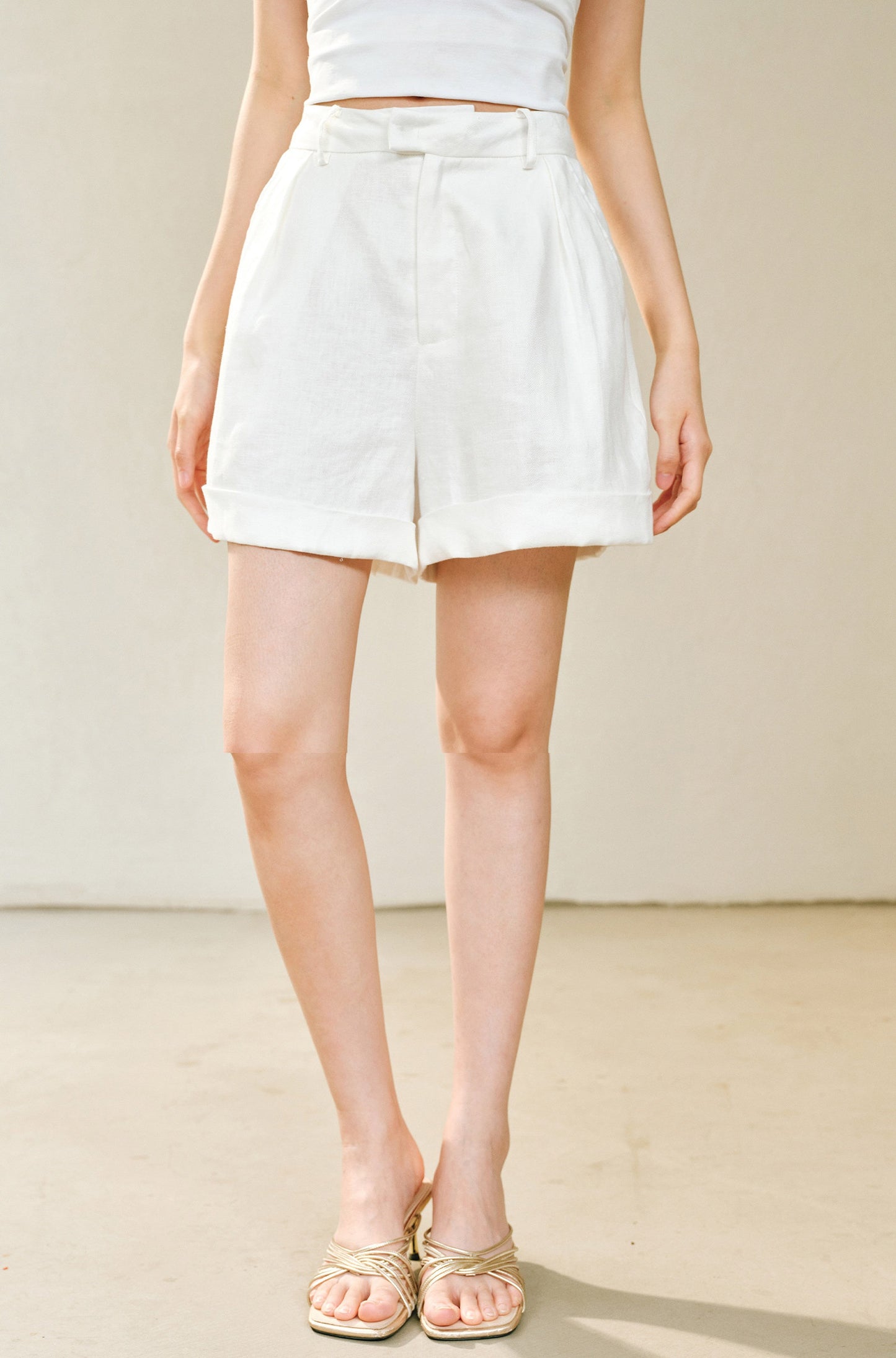 WANGXO | Pure Natural Linen Old Money Style Versatile Shorts -LUMA