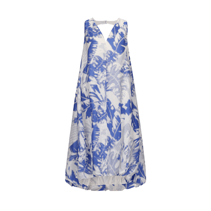 ATELIER MISS LU  Silk and Linen-blend Backless Bud Dress - TYLER