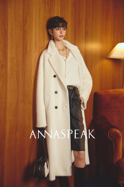 ANNASPEAK   Wool MINI Waist Bag Straight Leg Pants -COLE.