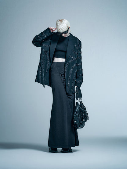 ANNAKIKI design four-pointed star hook blazer suit-HANYU