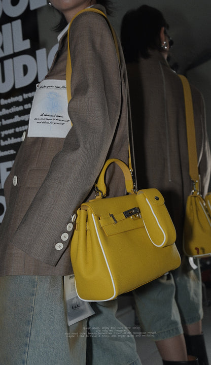 IUBALLET Stylish Leather Satchel Bag- HARRY.