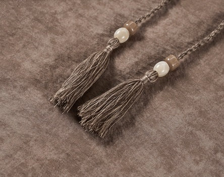 COMME MOI summer sleeveless V-neck drawstring brown dress - FRANK.