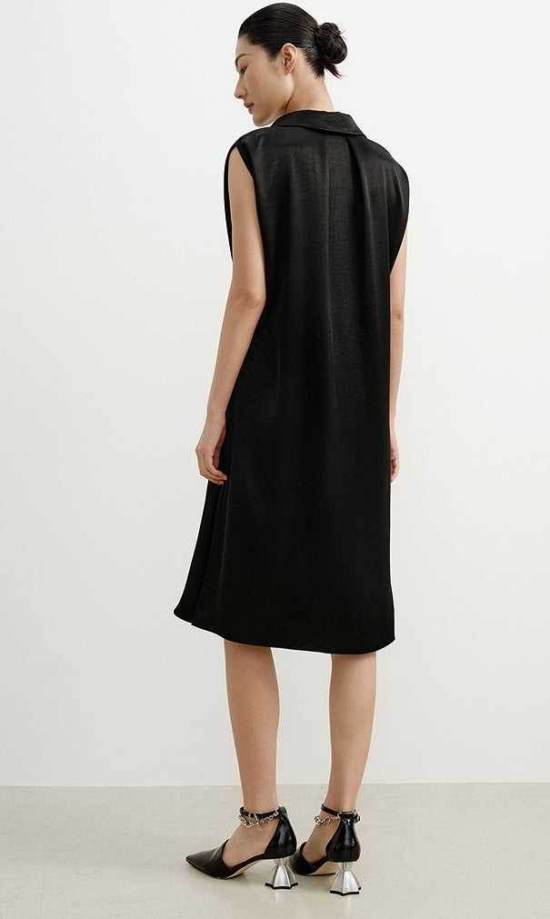 COMME MOI  summer women's cape sleeveless dress - SOPHIE.