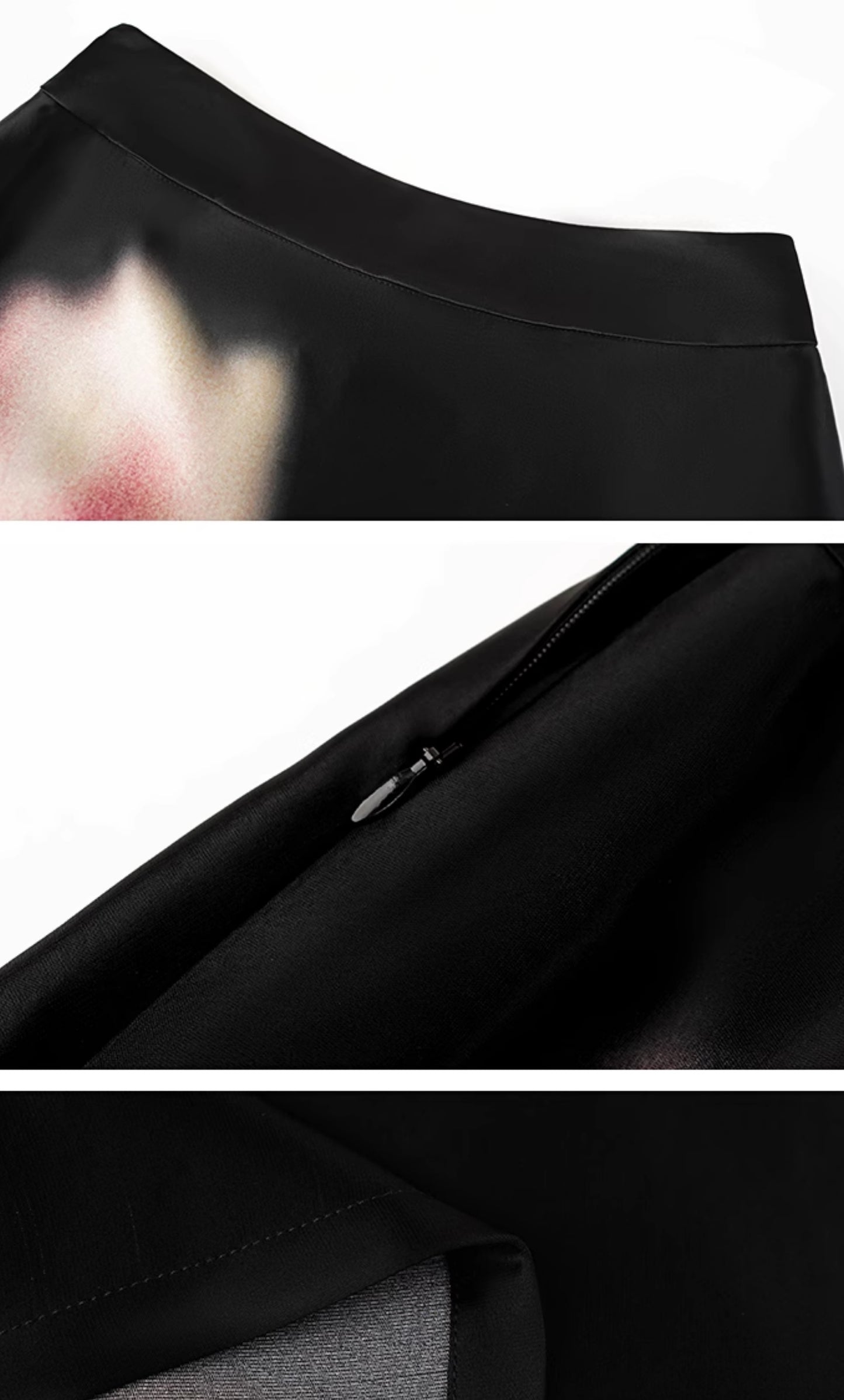 HECO Chinese high-end acetic acid skirt summer tulip print drape - ESSENCE.