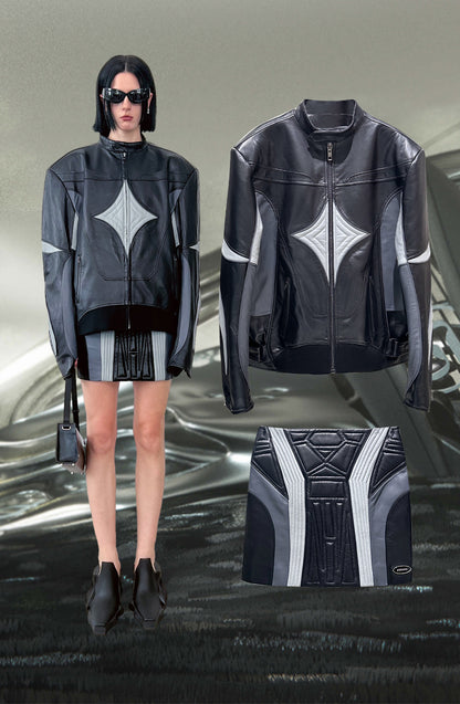 ANNAKIKI Niche Three-dimensional function stitching hip skirt-OLED