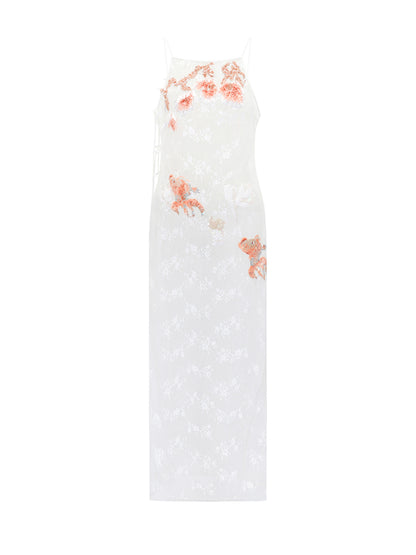 M essential Mackay designer Jinghui embroidered stand-up collar loose jacket - JACKIE.