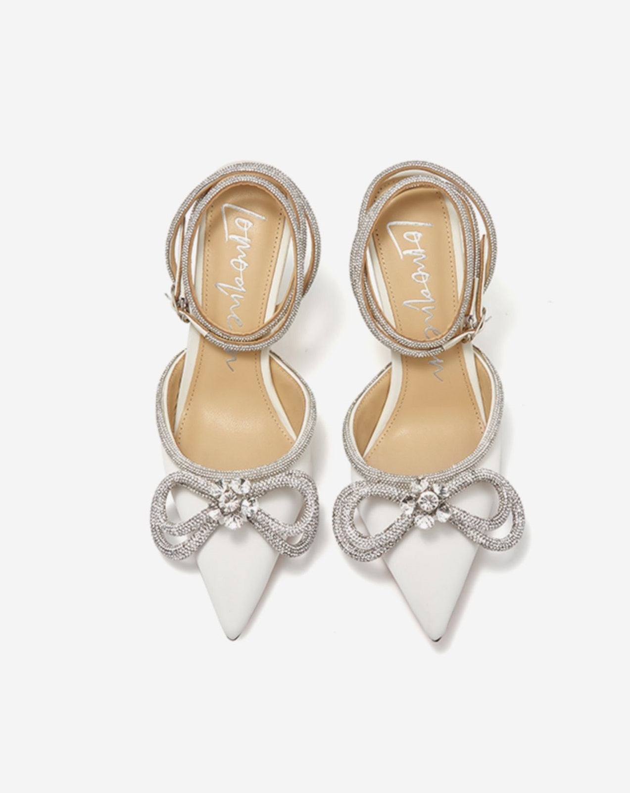 SHOESZOOO Strap French Pointed-toe Stiletto Heel- MEDIA.