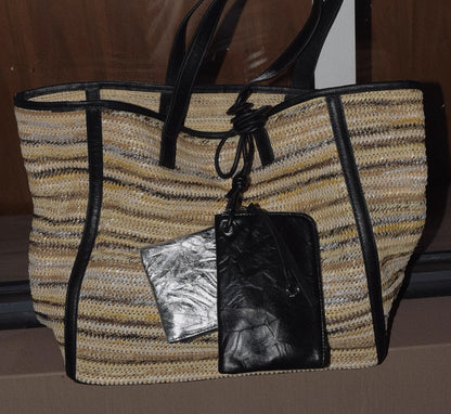 IUBALLET Chic Large Capacity Woven Tote Bag  - HOSEA.