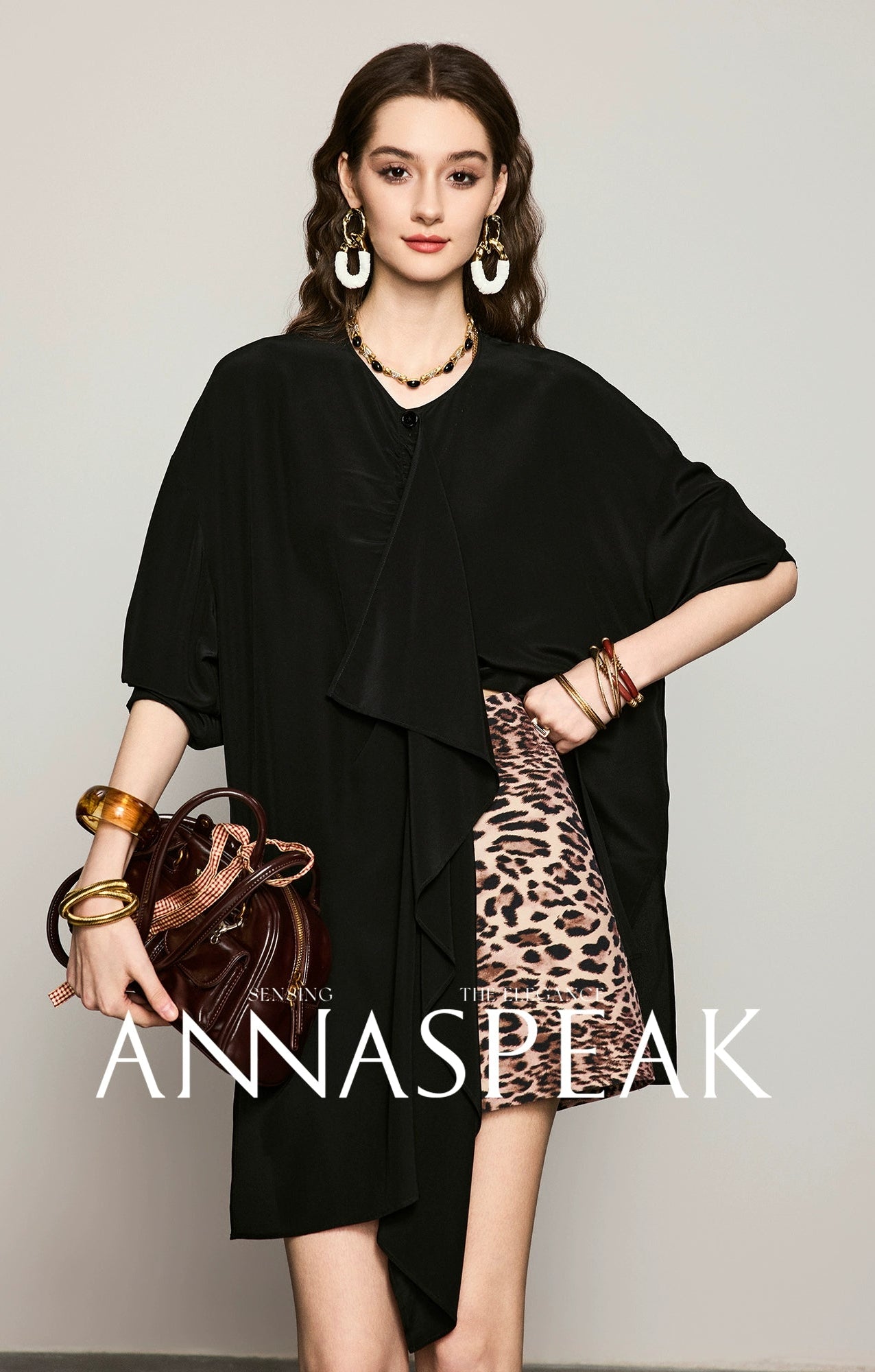 ANNASPEAK  ruffled  silk shirt-MAZO.