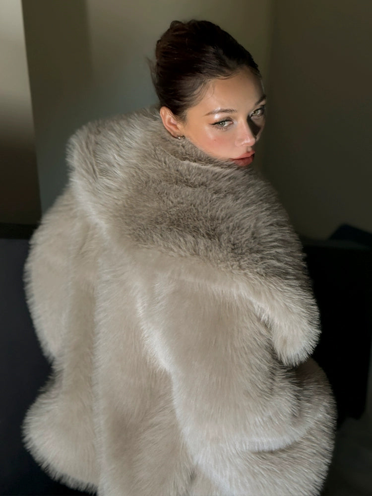 Le Palais Vintage  fur coat woolen trousers-DIOR
