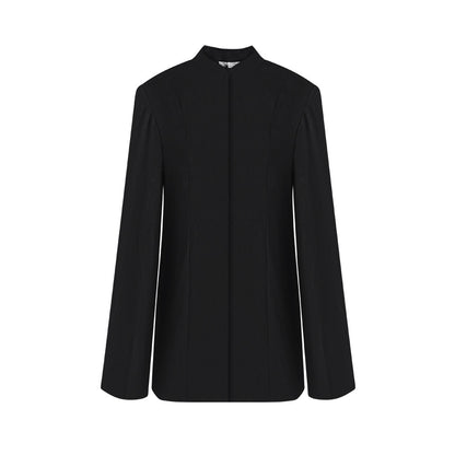 TUYUE Black Stand Collar Wide Sleeve Slim Casual Suit - VERONICA.