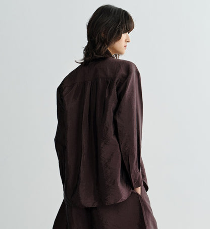 COMME MOI  summer printed decorative piece casual shirt - ELLIE.